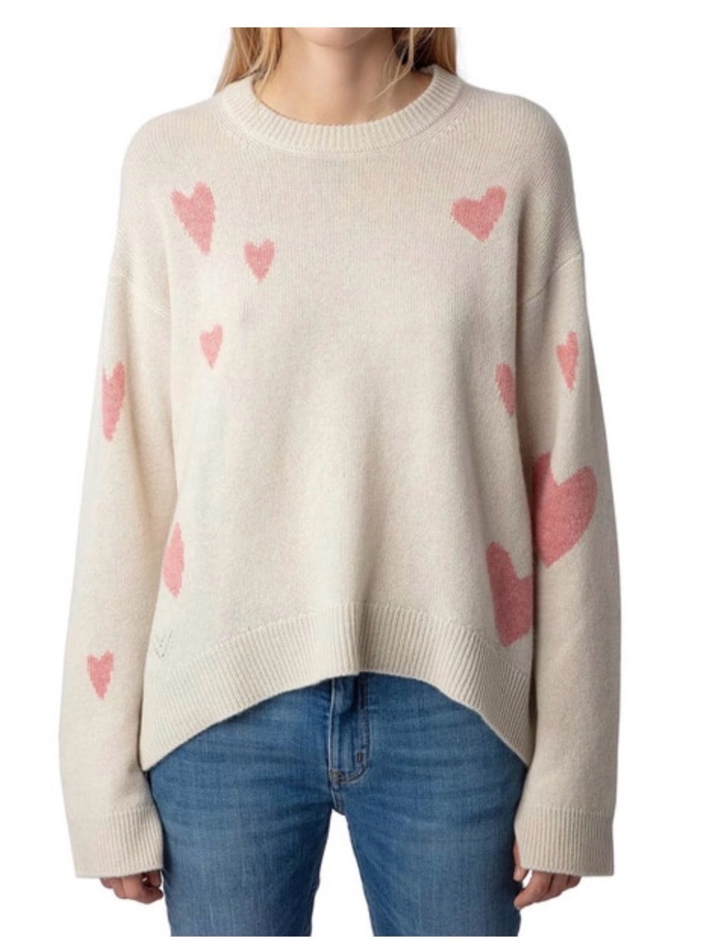 Zadig & Voltaire Markus Heart-Intarsia Cashmere Jumper- Women